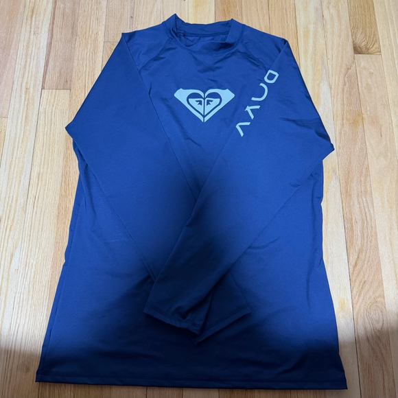 Roxy | Swim | Womens Roxy Rash Guard Long Sleeve Navy Blue Xxl Sku672 ...